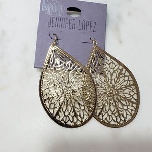 Gold tone earrings